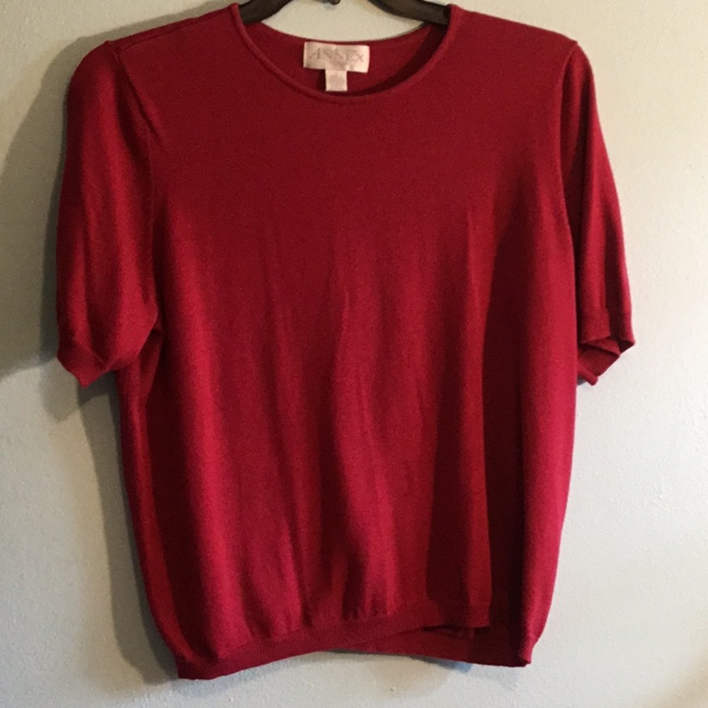 Casual Corner Red Cardigan Twin Sweater Set - Picture 4 of 11